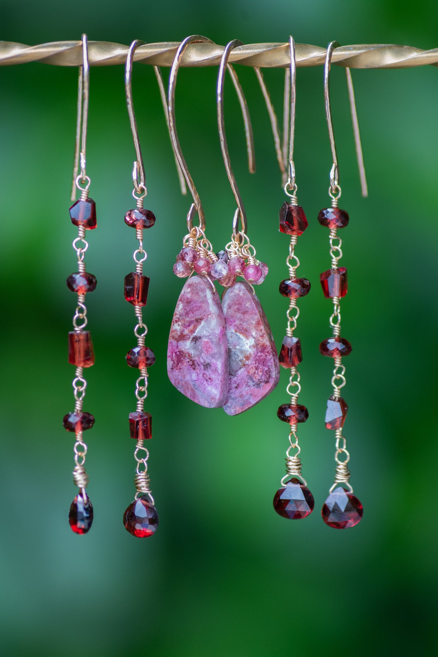 Garnet Gemstone Earrings